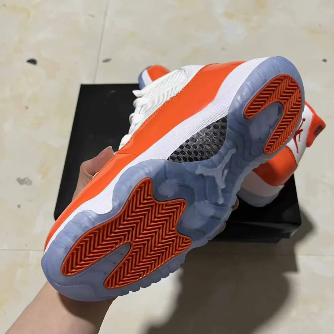 AJ 11 White Orange Shoes Sneakers - nk0004210 - Image 8