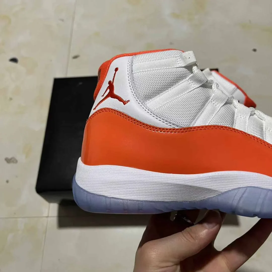 AJ 11 White Orange Shoes Sneakers - nk0004210 - Image 9