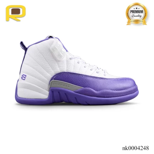 AJ 12 White Purple Shoes Sneakers - nk0004248