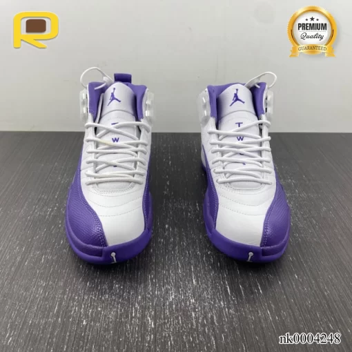 AJ 12 White Purple Shoes Sneakers - nk0004248 - Image 4