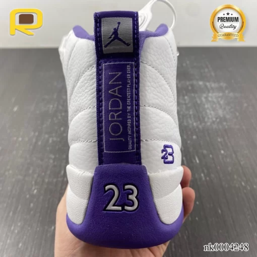 AJ 12 White Purple Shoes Sneakers - nk0004248 - Image 7