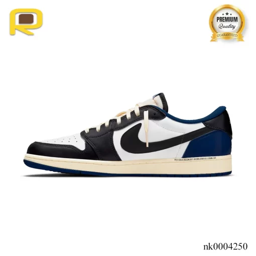 Travis Scott x Fragment x AJ 1 Low Midnight Navy Shoes Sneakers - nk0004250 - Image 2