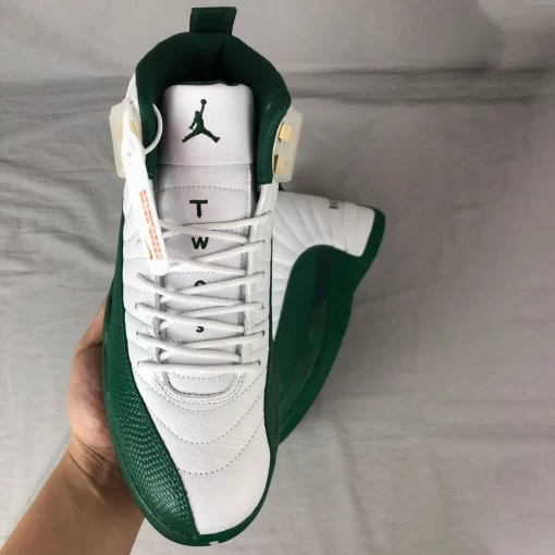 AJ 12 PE Ray Allen White Green Shoes Sneakers - nk0004280 - Image 3