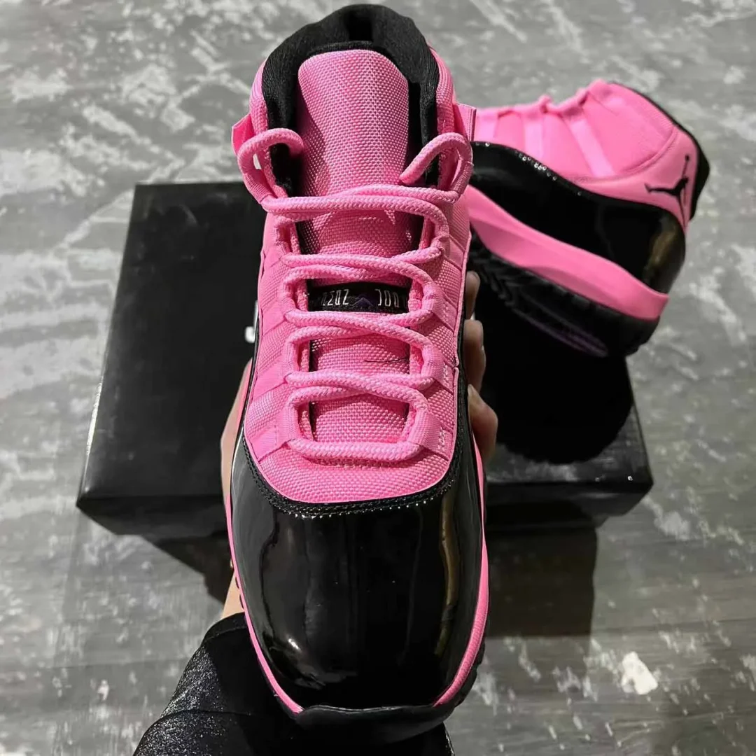 AJ 11 Black Pink Shoes Sneakers - nk0004315 - Image 8