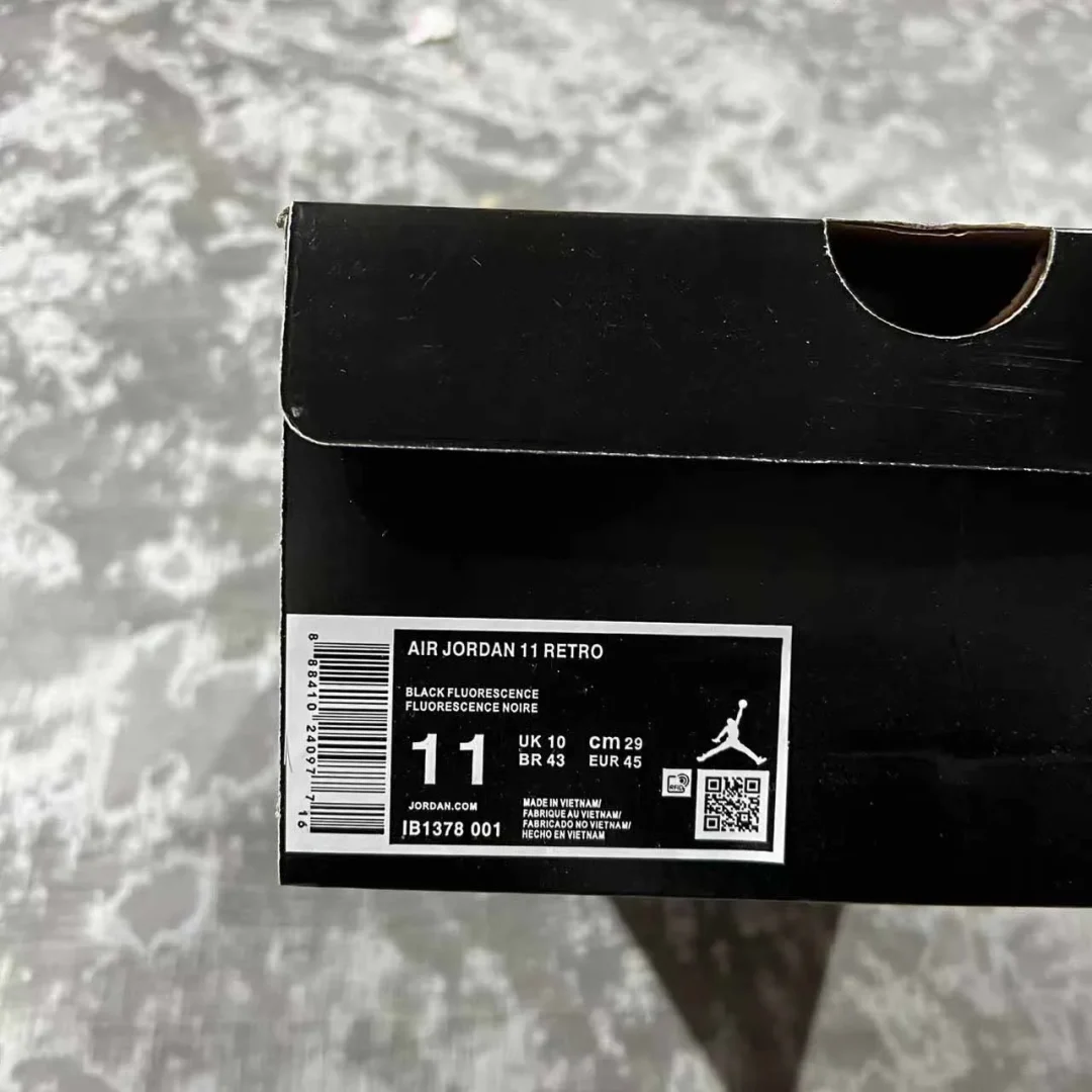 AJ 11 Black/Barely Volt Shoes Sneakers - nk0004338 - Image 11