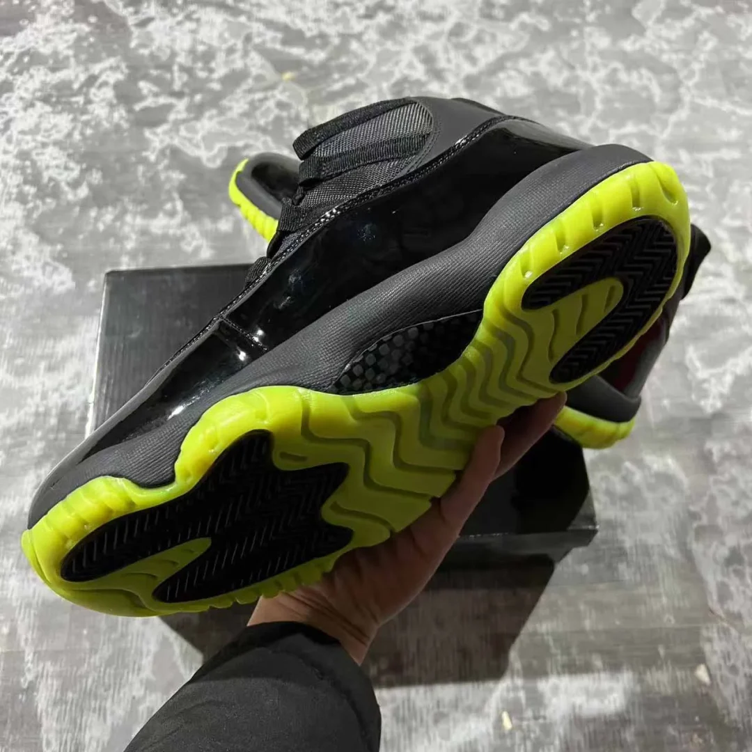 AJ 11 Black/Barely Volt Shoes Sneakers - nk0004338 - Image 5