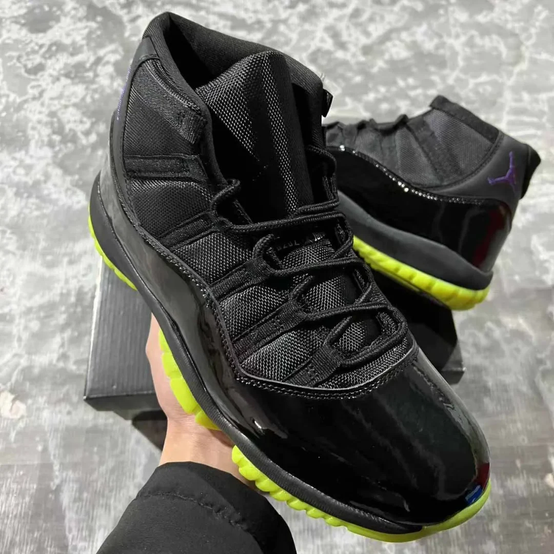 AJ 11 Black/Barely Volt Shoes Sneakers - nk0004338 - Image 7