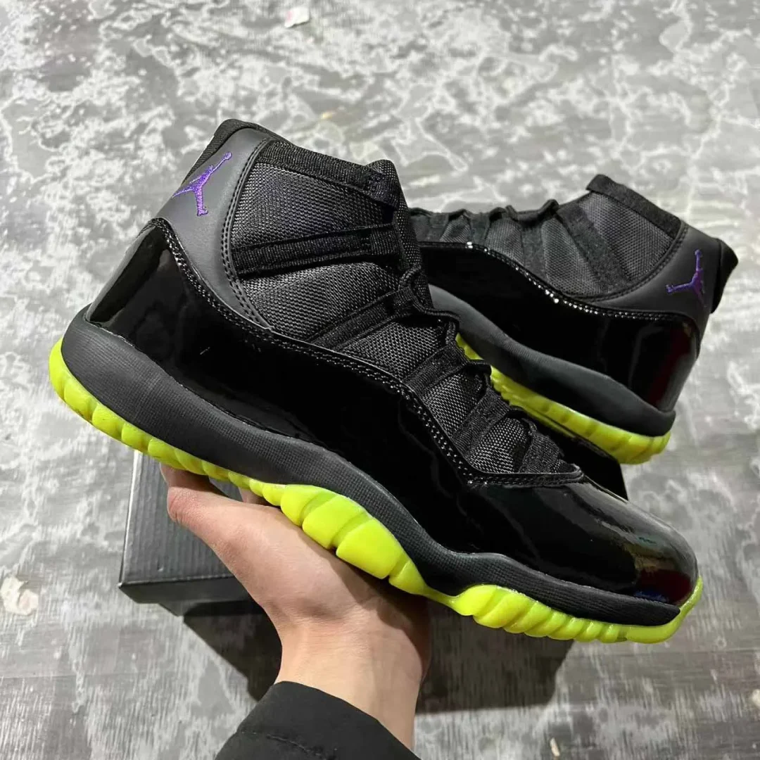 AJ 11 Black/Barely Volt Shoes Sneakers - nk0004338 - Image 8