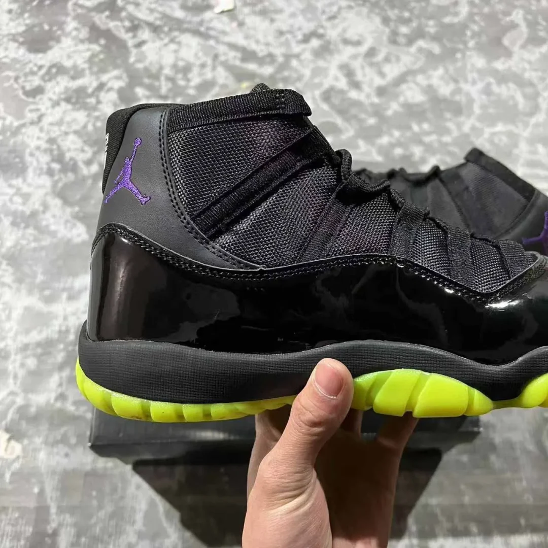 AJ 11 Black/Barely Volt Shoes Sneakers - nk0004338 - Image 9