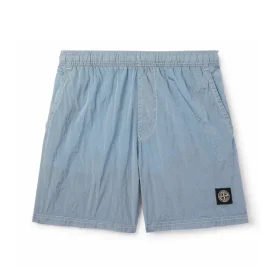 SI Light Blue Nylon Metal Shorts - 5 - SI0000005