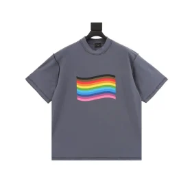 BLCG Pride Rainbow Flag T-shirt in Grey - 606 - blcg0000606
