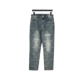 BLCG All-Over Logo Distressed Jeans in Blue - 573 - blcg0000573