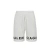 BLCG Split Logo Fleece Shorts in White - 596 - blcg0000596