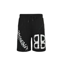 BLCG BB Graffiti Logo Shorts in Black - 610 - blcg0000610