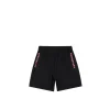 BLCG Red Double B Mesh Shorts in Black - 614 - blcg0000614