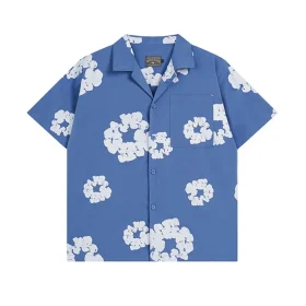 DT Blue Short-Sleeve Shirts - 127 - dt0000127