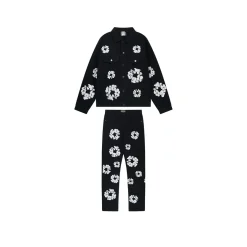 DT Set Black Denim Jacket & Jeans - 157 - dt0000157