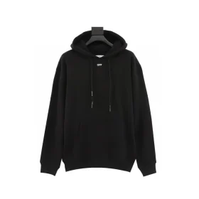 OW Stencil Arrow Hoodie in Black - 351 - owf0000351