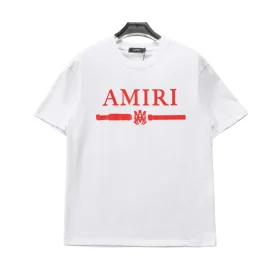 AM Logo-print Cotton T-shirt in White - 278 - ami0000278