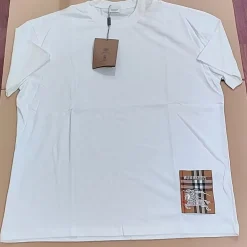 BUR Check Label T-Shirt in White - 384 - bbr0000384 - Image 7