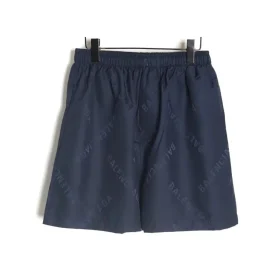 BLCG Logo-Jacquard Shorts in Navy Blue - 598 - blcg0000598