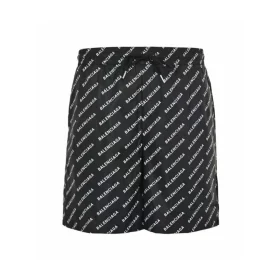 BLCG Allover Logo-Jacquard Shorts in Black - 617 - blcg0000617