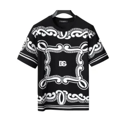 D&G Bandanna Print T-shirt in Black - dng0000105