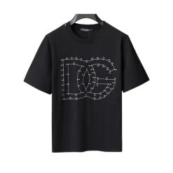 D&G Logo DG Print T-shirt in Black - dng0000108