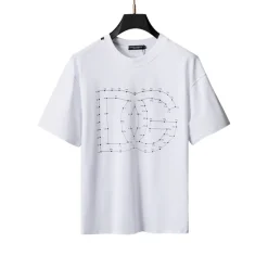 D&G Logo DG Print T-shirt in White - dng0000109