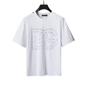 D&G Logo DG Print T-shirt in White - 109 - dng0000109