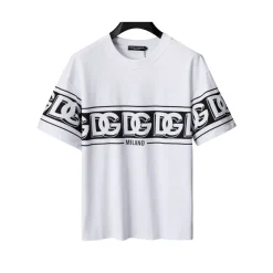 D&G Logo DG Print T-shirt in White - dng0000111