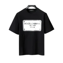 D&G Logo Print T-shirt in Black - dng0000113
