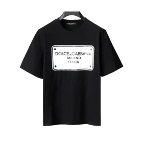 D&G Logo Print T-shirt in Black - 113 - dng0000113