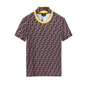 FD FF Logo Print T Shirt in Brown - 84 - fd0000084