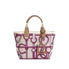 HM Steeple Printed Purple Bag - HM0010
