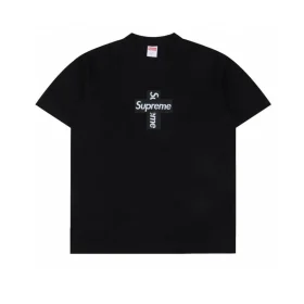 SUP Cross Box Logo T-Shirt in Black - 512 - spm0000512