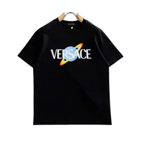 VS Black Logo-Print Cotton T-Shirt - VS0007