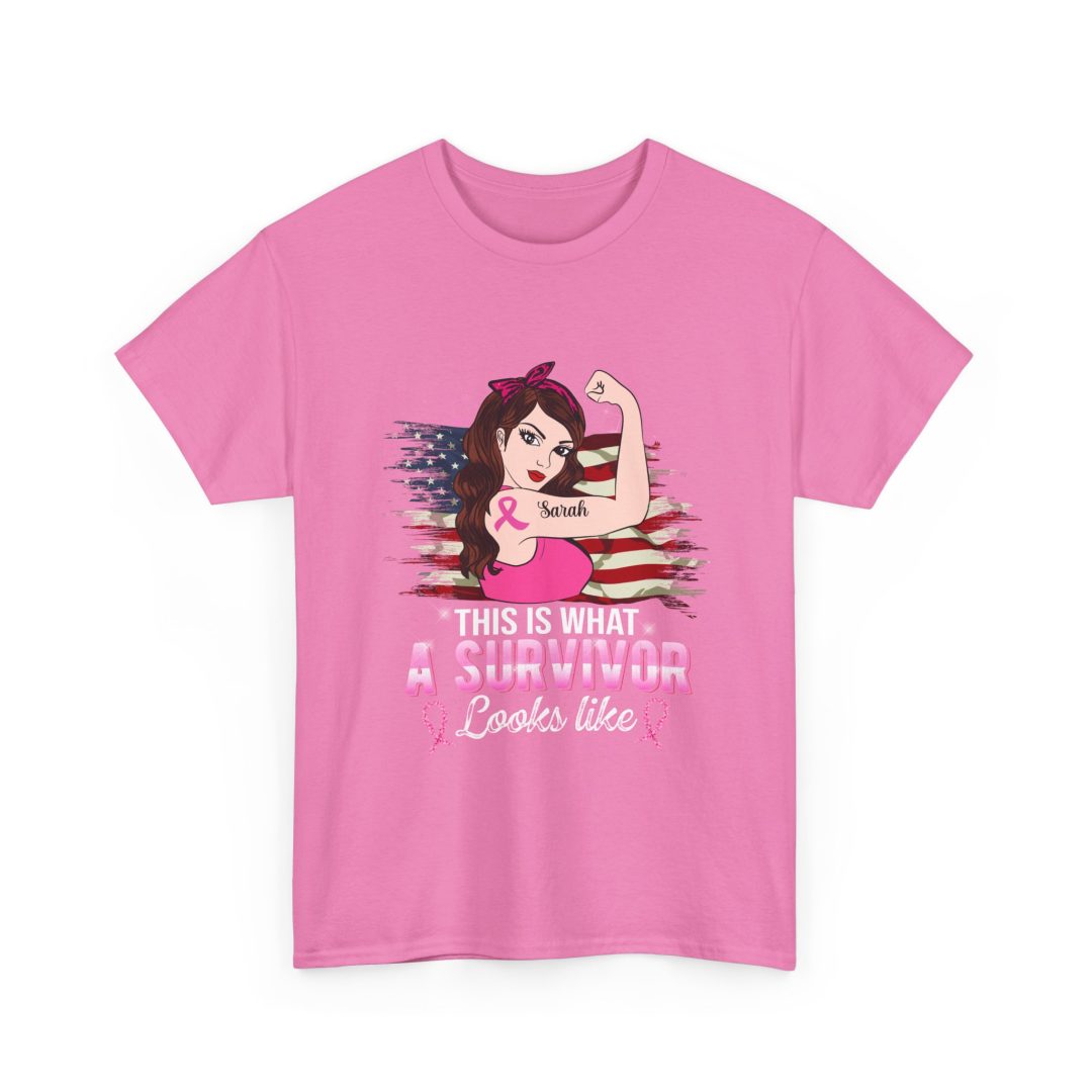 Empowering Survivor Tee - Breast Cancer Awareness, Inspirational Gift, Unisex T-Shirt, Comfortable Cotton, Great for Support Events - Image 7