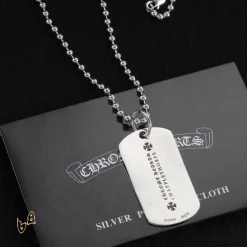 Alternative view of CH M Love Pattern Square Necklace - CH0006