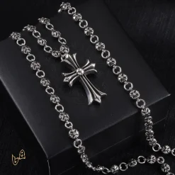 Alternative view of CH Cross Pendant Necklace - CH0018