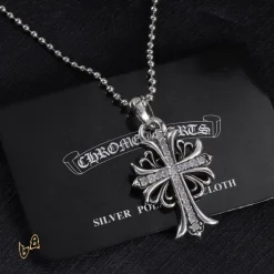 Alternative view of CH Cross Pendant Necklace - CH0021