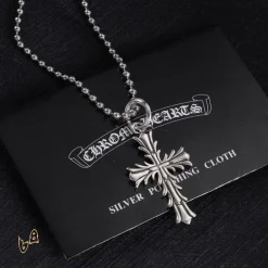 Alternative view of CH Cross Pendant Necklace - CH0025