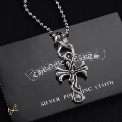 Alternative view of CH Cross Pendant Necklace - CH0030