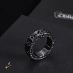 Alternative view of CH Silver Cross Ring - CH0089