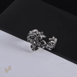 Alternative view of CH Filigree Cross Ring - CH0097