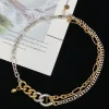 McQueen Silver Brass Necklace - MCQ0001
