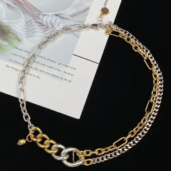 McQueen Silver Brass Necklace - MCQ0001