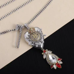 Alternative view of McQueen Silver Brass Necklace - MCQ0002