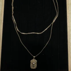 McQueen Engraved Skull Necklace - MC0005