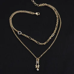 McQueen Safety Pin Necklace - MC0007